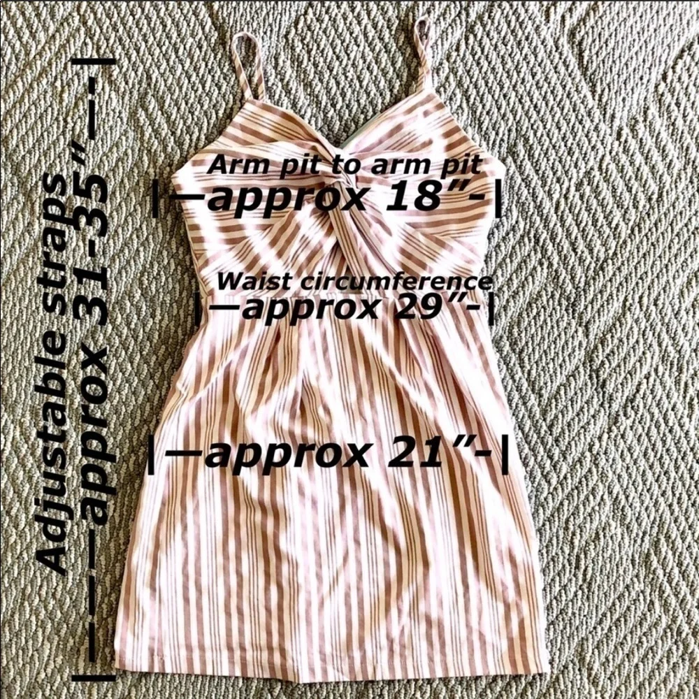 She and Sky Sleeveless Striped Knot Front …
